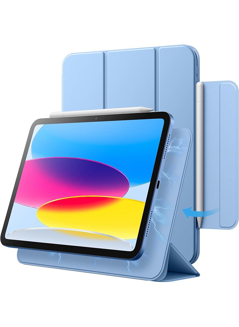 Theodor حافظة مغناطيسية لجهاز iPad (A16) 11 بوصة الجيل 11 2025/ حافظة iPad الجيل 10 2022 - لون أزرق سماوي - Image 1